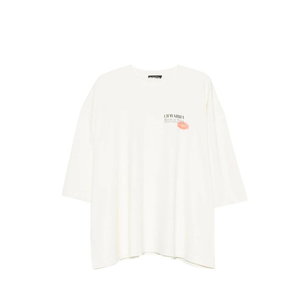 Willy Chavarria Neutrals T-Shirts & Vests - T-Shirts Men